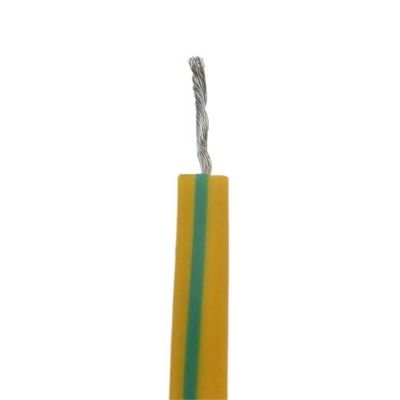 Guter Preis ERHITZEN Sie das 180 angeschwemmte gelbe/Grün Grunderdhochtemperatursilikon-Kabel 4mm2 Online