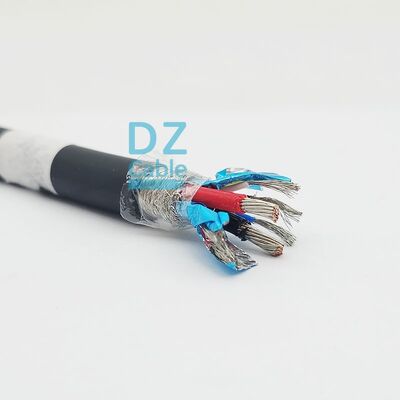 Guter Preis angepasstes flexibles Roboterkabel Hybrid-Doppelschirmkabel Online